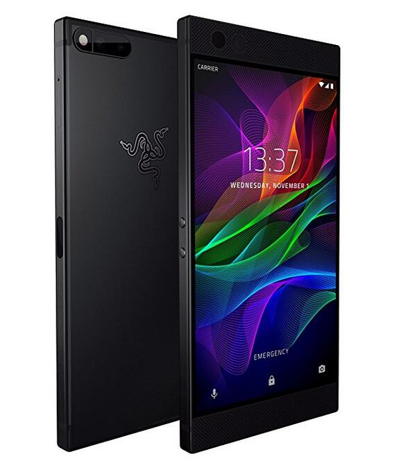 Razer Phone - 120 Hz Ultra Motion Display - 64GB Memory - 8GB RAM - Dual Camera - Dual Front-Facing Speakers - Gaming Phone - Black