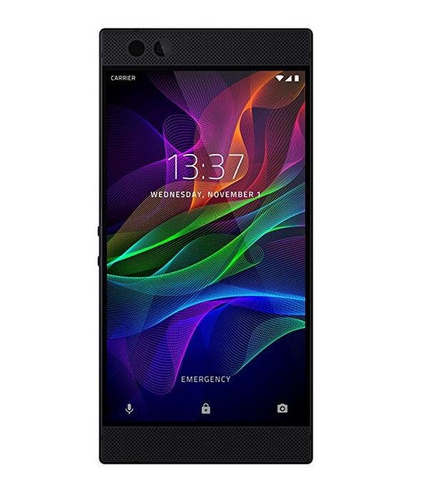Razer Phone - 120 Hz Ultra Motion Display - 64GB Memory - 8GB RAM - Dual Camera - Dual Front-Facing Speakers - Gaming Phone - Black