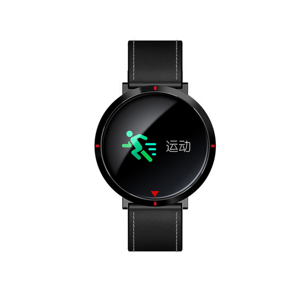 0.96 ''Lederen fitness smart Armband Hartslagmeter smartband horloges Passometer Activiteit tracker smart polsband