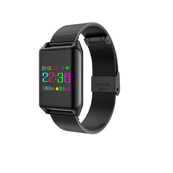 0.96 "kleurenscherm slimme band hartslagmeter armband stappenteller sport horloge fitness tracker smart polsband mannen voor Android